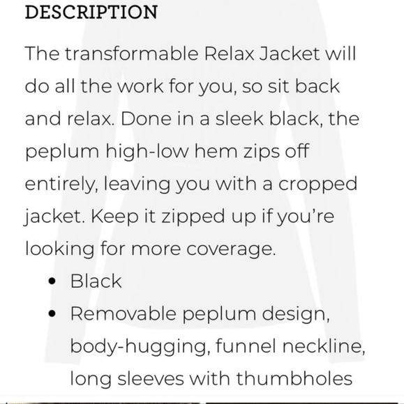 CAbi zip off peplum jacket - Picture 5 of 5